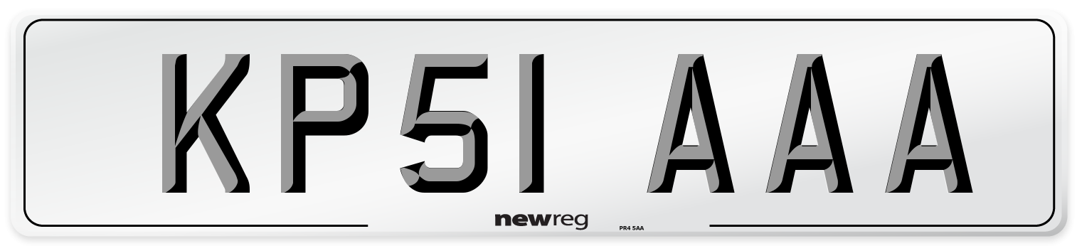 KP51 AAA Number Plate from New Reg